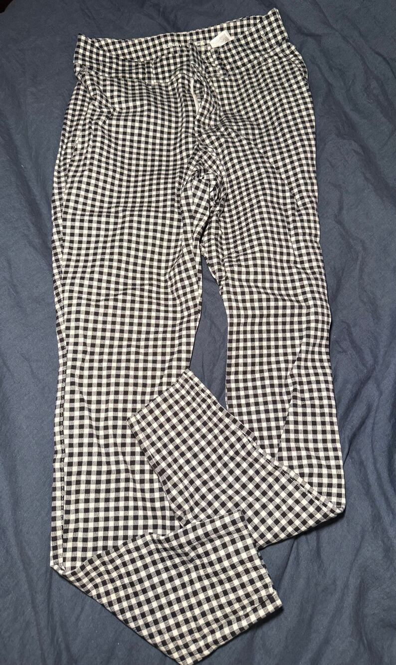 Old Navy Gingham High Rise Pixie Pants Size 4
